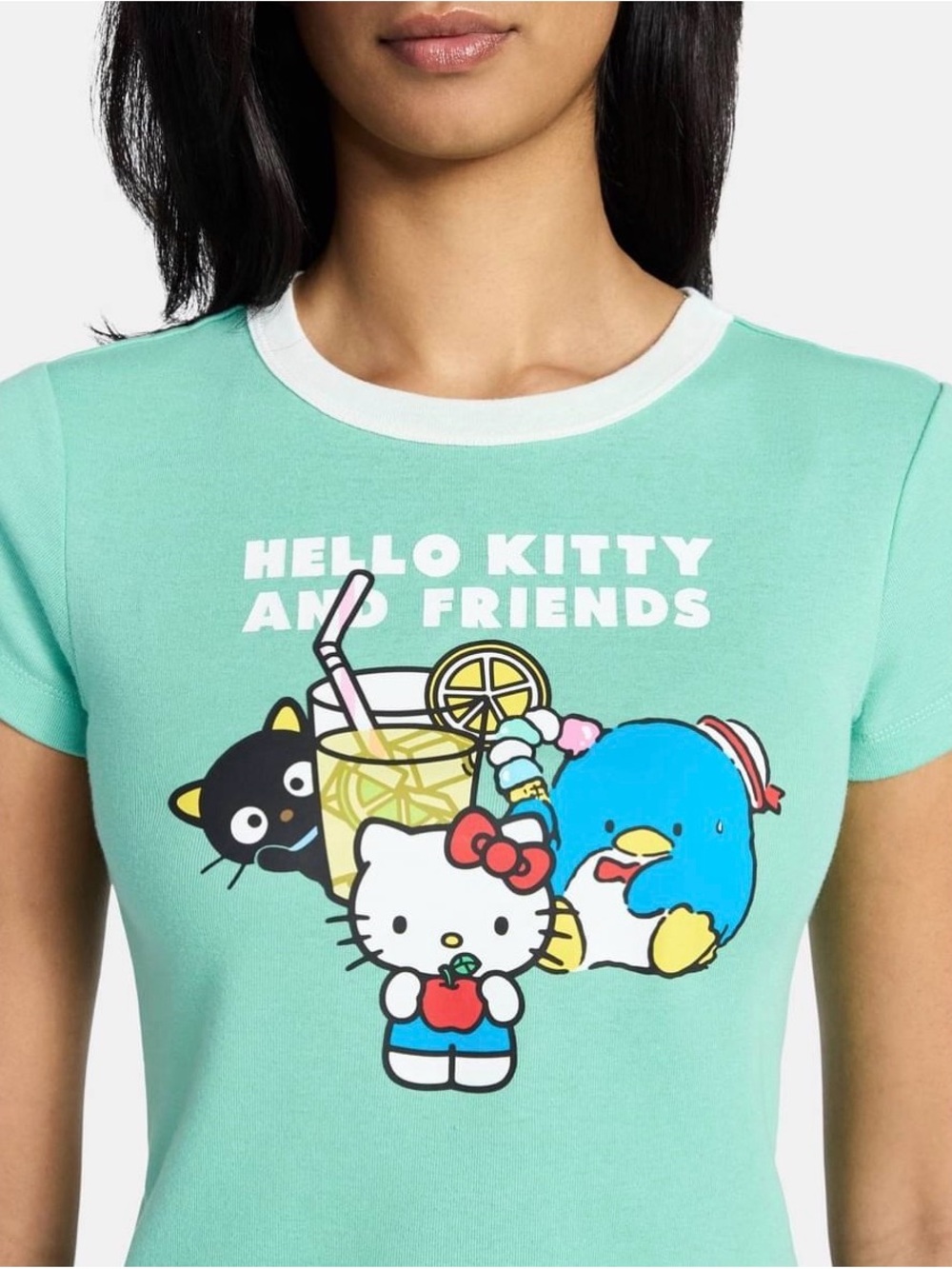 BNWT Hello Kitty & Friends Mint Graphic Tee